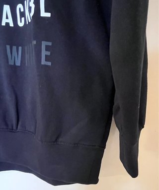 Maxi felpa Black con stampa