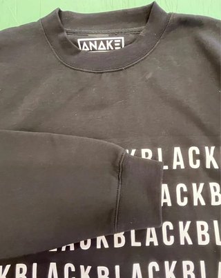 Maxi felpa Black con stampa