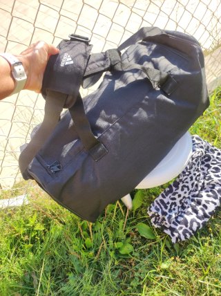Bolsa deportiva Adidas negra 55x28x22cm