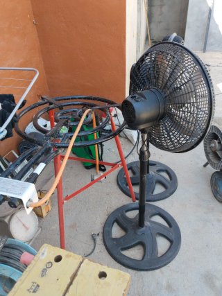 2 Ventiladores Spark Negro y Beige