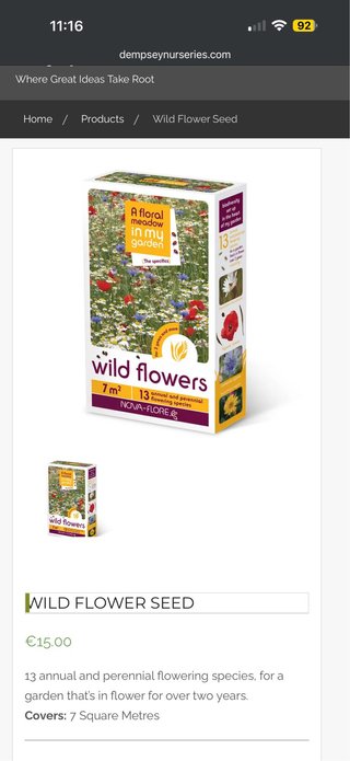 Flores silvestres para jardín (2 paquetes)