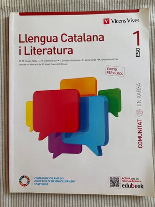 LLENGUA CATALANA I LITERATURA 1 BL (COMUNITAT EX)