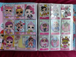 Álbum LOL Surprise! con 65 cartas,17 glitter/plata