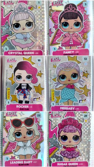 Álbum LOL Surprise! con 65 cartas,17 glitter/plata