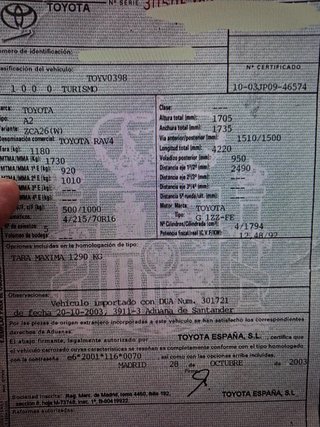 Toyota Rav4 1.8 Luna 4x4