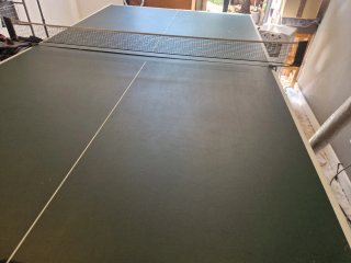 Mesa Ping Pong + Red + Robot + Pelotas