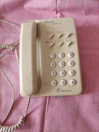 Teléfono Forma Beige Multiservicio