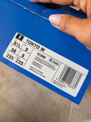 Adidas Tokyo Azul Claro y Blanco Talla 38