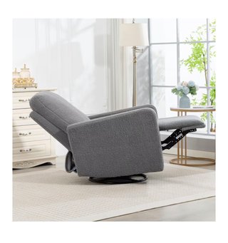 Sillón reclinable 76x94x100 cm gris