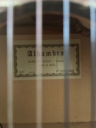 Guitarra Alhambra 3F CW E1