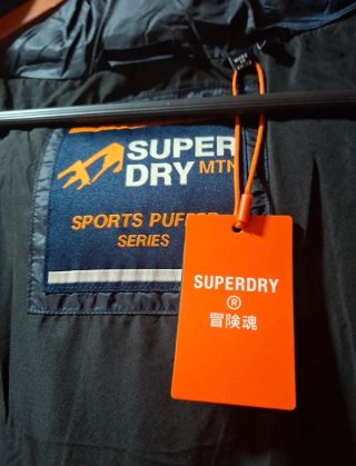 Superdry Hood Colour Block Sport Puffer S