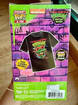 Pocket Pop! Tortuga Ninja + Camiseta Talla S