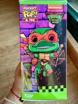 Pocket Pop! Tortuga Ninja + Camiseta Talla S