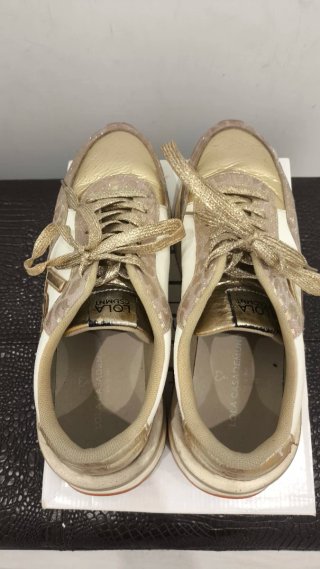 Zapatillas Lola Casademunt Doradas Talla 41