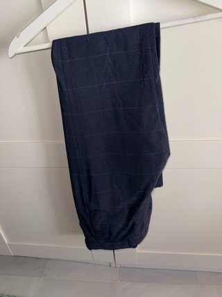 Traje Mango cuadros azul marino talla 44