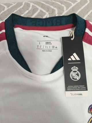 Camiseta Real Madrid Hombre Blanca Talla XL