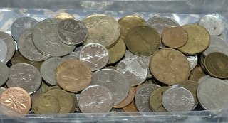 400 gramos Monedas de varios países