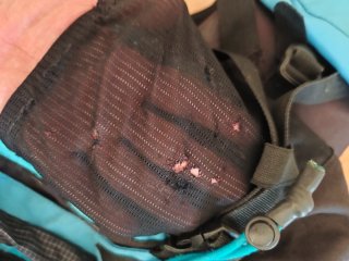 Mochila senderismo azul y negra forclax 40 air
