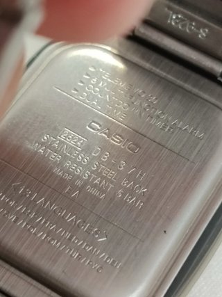 Reloj Casio DB-37H Data Bank Plata