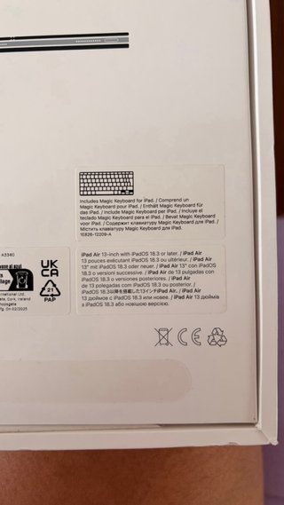 Magic Keyboard iPad Air 13 blanco