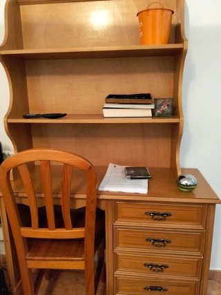 Dormitorio madera castaño