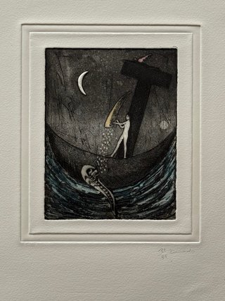 Carpeta de grabados El Vuelo de Teresa Gancedo