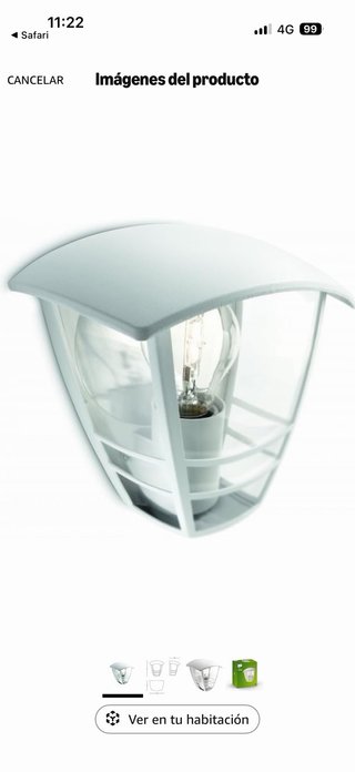Aplique Philips Exterior Blanco