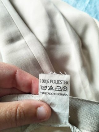 Pantalón crema talla 38