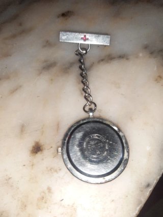 Reloj Colgante Enfermera Police Vintage