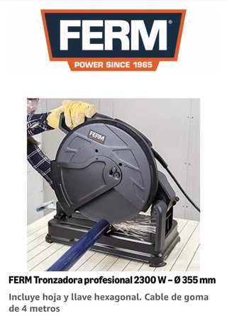 Tronzadora metales FERM 2300w