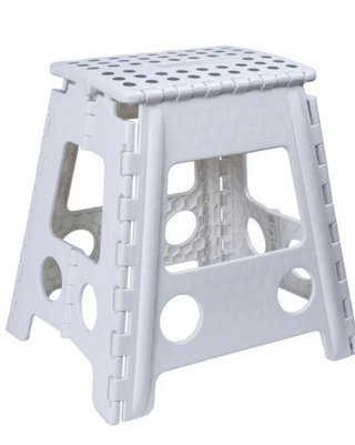TABURETE PLEGABLE BLANCO 45 CM