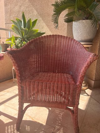 Mesa y Silla Rattan Terraza