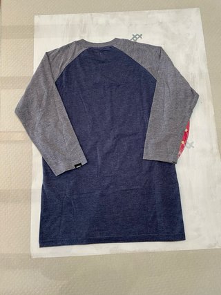 Camiseta Vans Off The Wall Azul/Gris