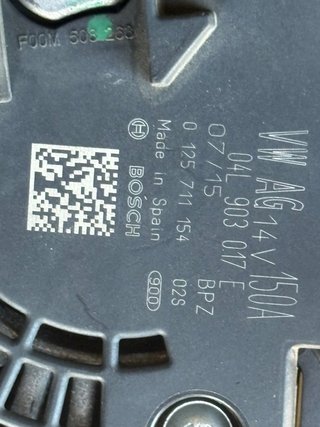 Alternador Bosch VW AG 14V 150A
