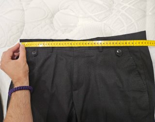 Traje Zara Negro Algodón
