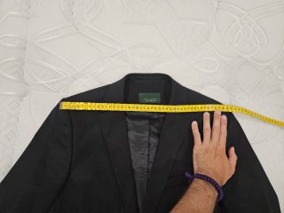 Traje Zara Negro Algodón
