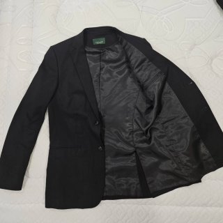 Traje Zara Negro Algodón