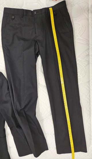 Traje Zara Negro Algodón