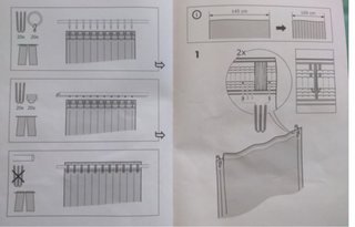 Cortinas HILJA Ikea 2 paños 145x300cm