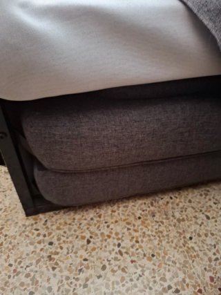 Sofá Cama Gris Tela
