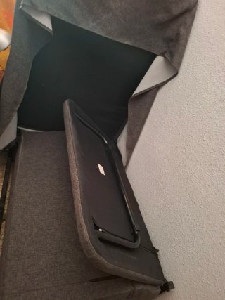 Sofá Cama Gris Tela