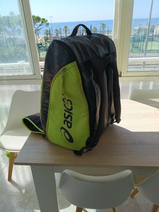 Paletero Asics Grande Negro y Verde