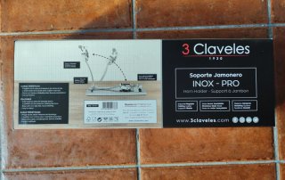 Jamonero Plegable Giratorio Acero Inox 3 Claveles