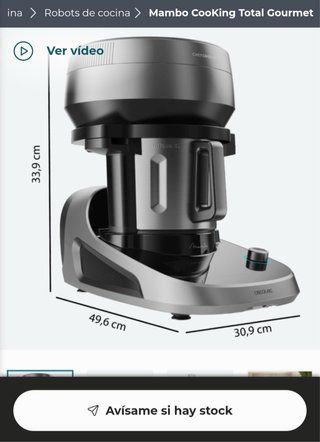 Mambo Cooking Total Gourmet Robot de cocina