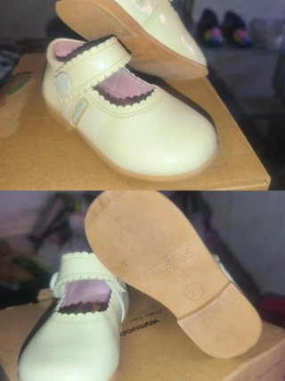 Zapatos niña Angelitos charol rosa palo