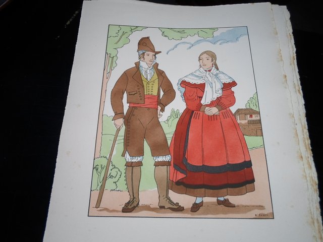 Ilustración Trajes Regionales Coruña