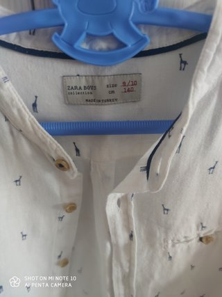 Camisa niño Zara 9-10 años jirafas
