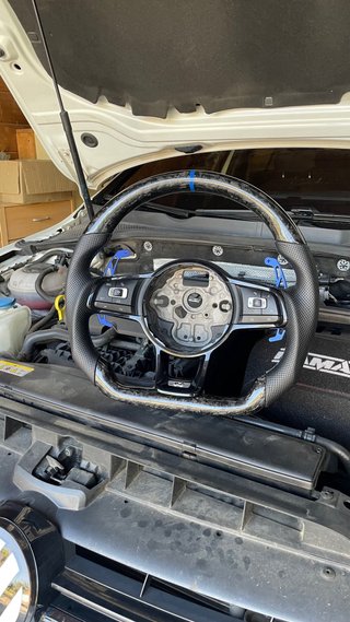 Volante Golf 7/7.5 Carbono Azul