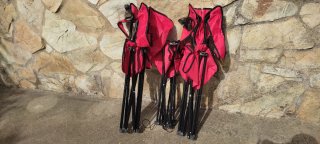 Set Sillas y Mesa Camping Rojas