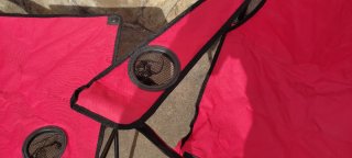 Set Sillas y Mesa Camping Rojas